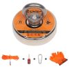 Magnet Fishing Kit with Strong Magnet for Pulling 550 lbs, Rope, Gloves, Threadlocker Glue | Fishing Magnets with Rope for Underwater Treasure Hunting
