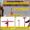 Ice Drill Auger, 8" Diameter Nylon Ice Auger, 39" Length Ice Auger Bit,Auger Drill with 11.8" Extension Rod,Auger Bit w/Drill Adapter,Top Plate