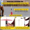 Ice Drill Auger, 8'' Diameter Nylon Ice Auger, 41'' Length Ice Auger Bit, Auger Drill w/ 14'' Adjustable Extension Rod, Rubber Handle, Drill Ada